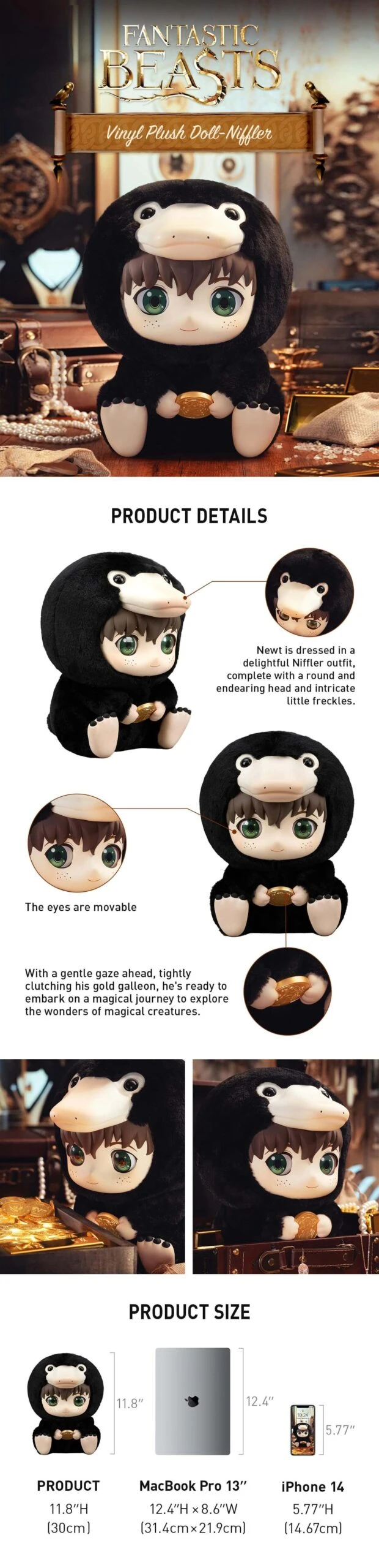 Fantastic Beasts PVC Stuffed Toy Niffler - Image 8