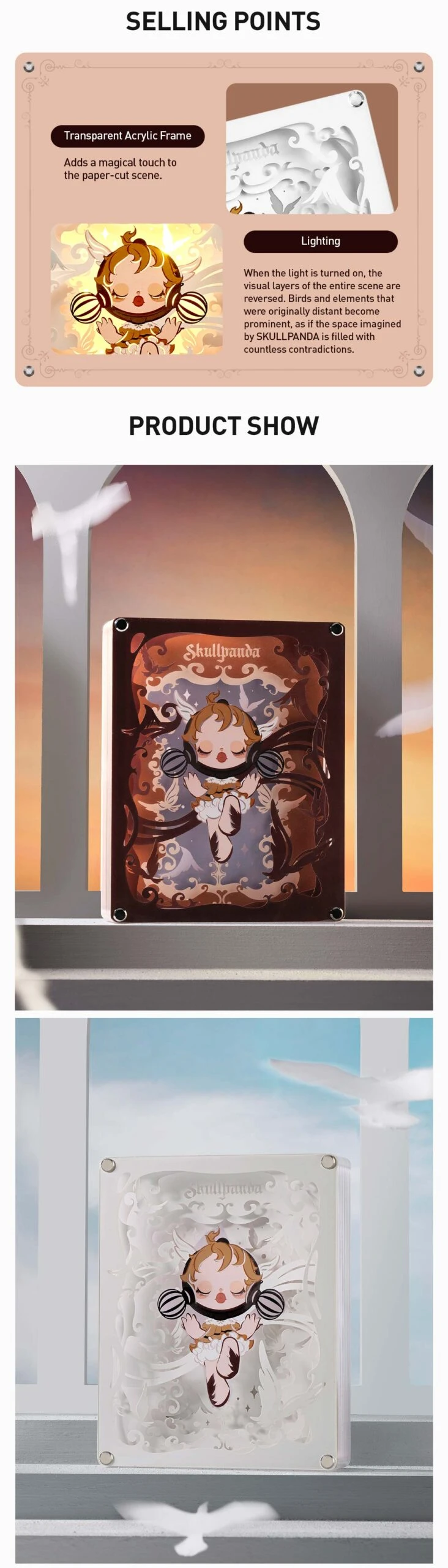 SKULLPANDA Image Of Reality Series-Papercraft Lamp (Colored Ver.) - Image 6