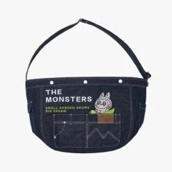 THE MONSTERS FALL IN WILD SERIES-Denim Messenger Bag