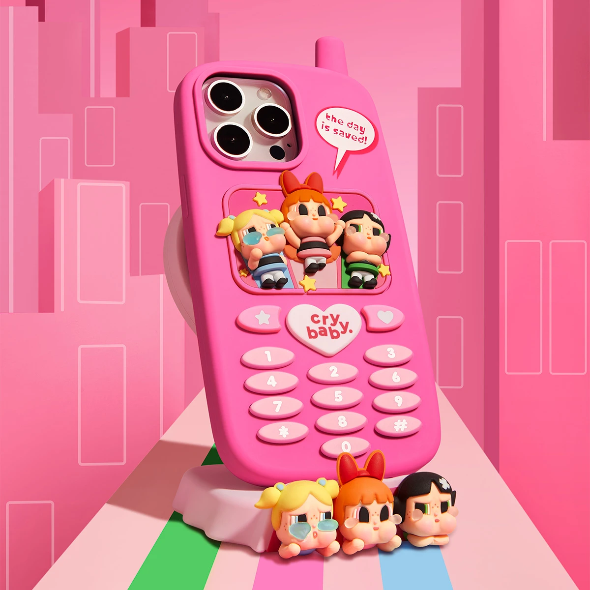 CRYBABY × Powerpuff Girls Series-Mobile Phone Bracket - Image 5