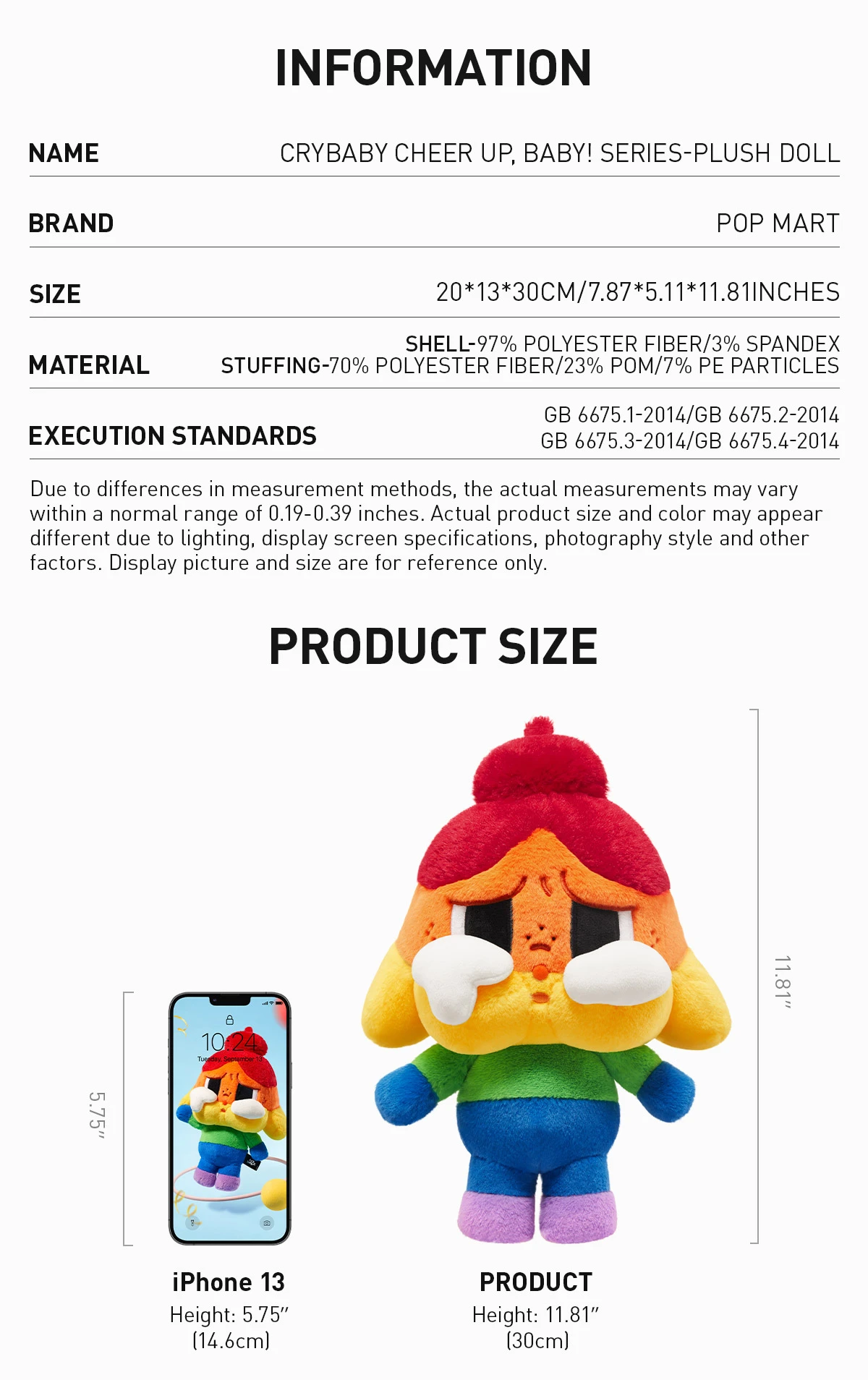 CRYBABY CHEER UP, BABY! SERIES-Plush Doll - Image 6