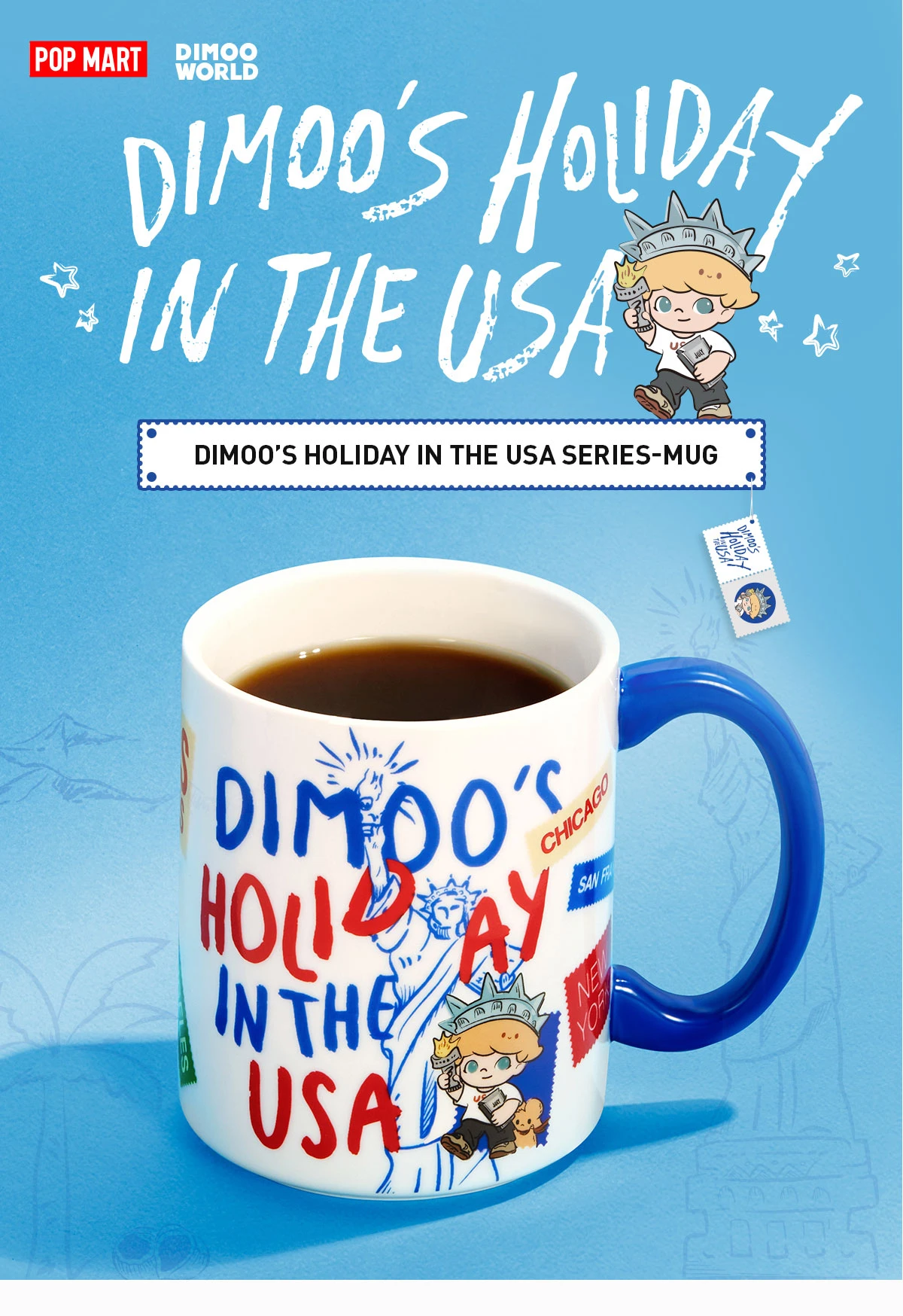DIMOO'S HOLIDAY IN THE USA SERIES-Mug - Image 6
