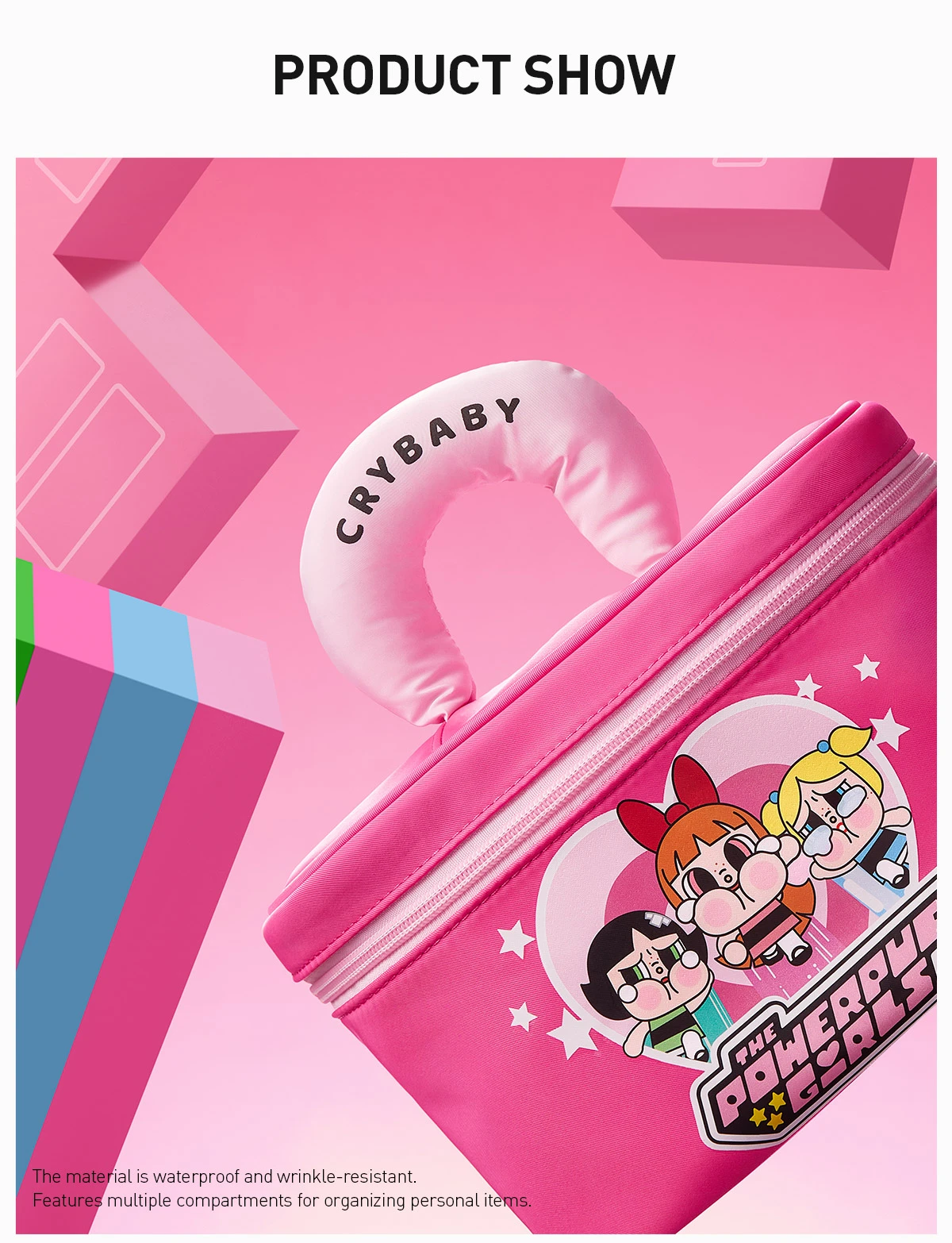 CRYBABY × Powerpuff Girls Series-Cosmetic Bag - Image 9
