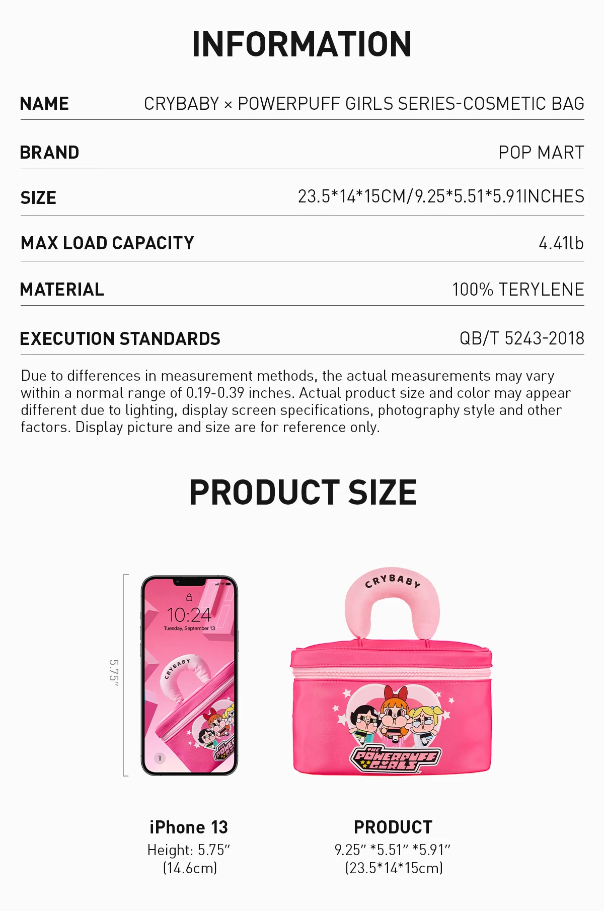 CRYBABY × Powerpuff Girls Series-Cosmetic Bag - Image 8