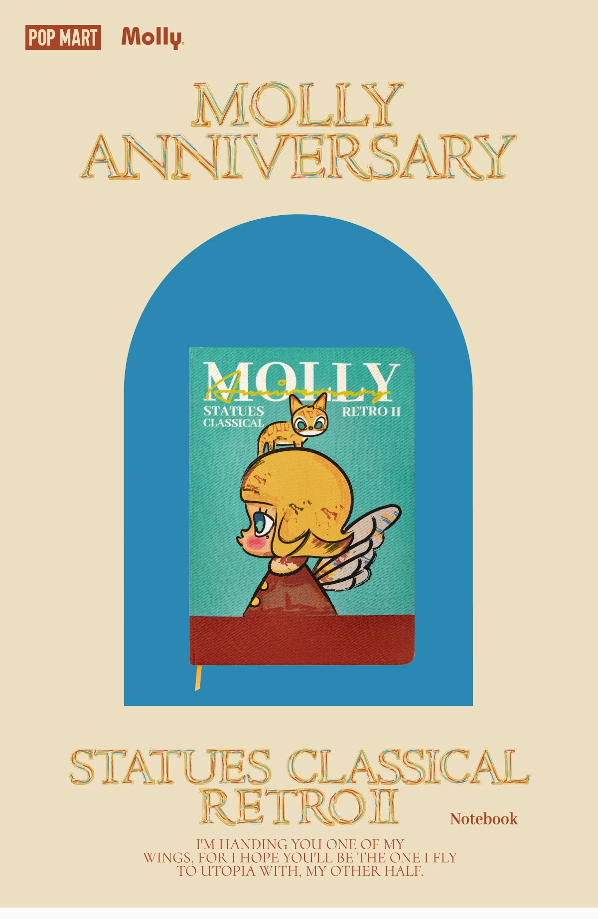 MOLLY Anniversary Statues Classical Retro 2 Series-Notebook - Image 7