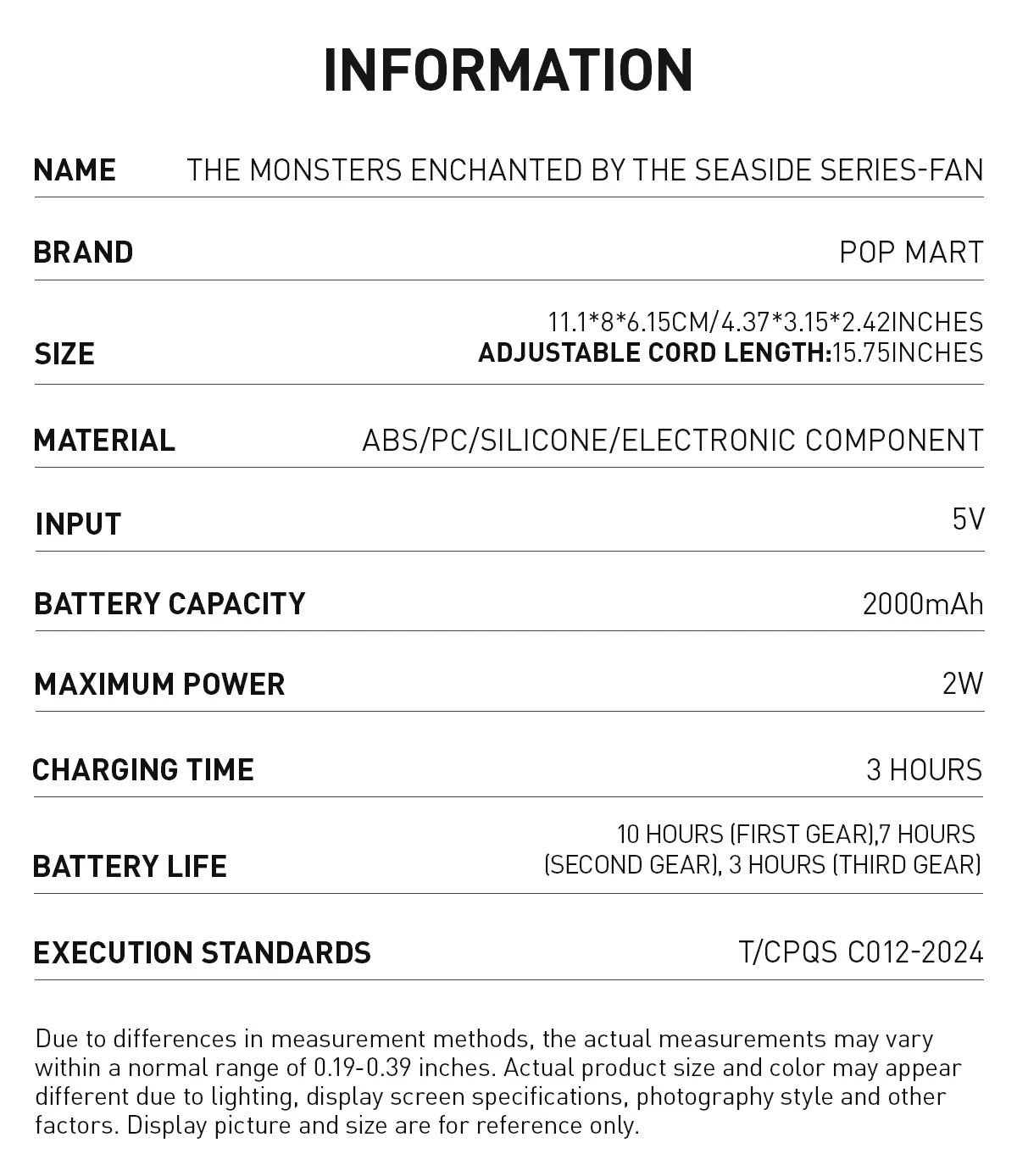 THE MONSTERS Enchanted By The Seaside Series-Fan - Image 8