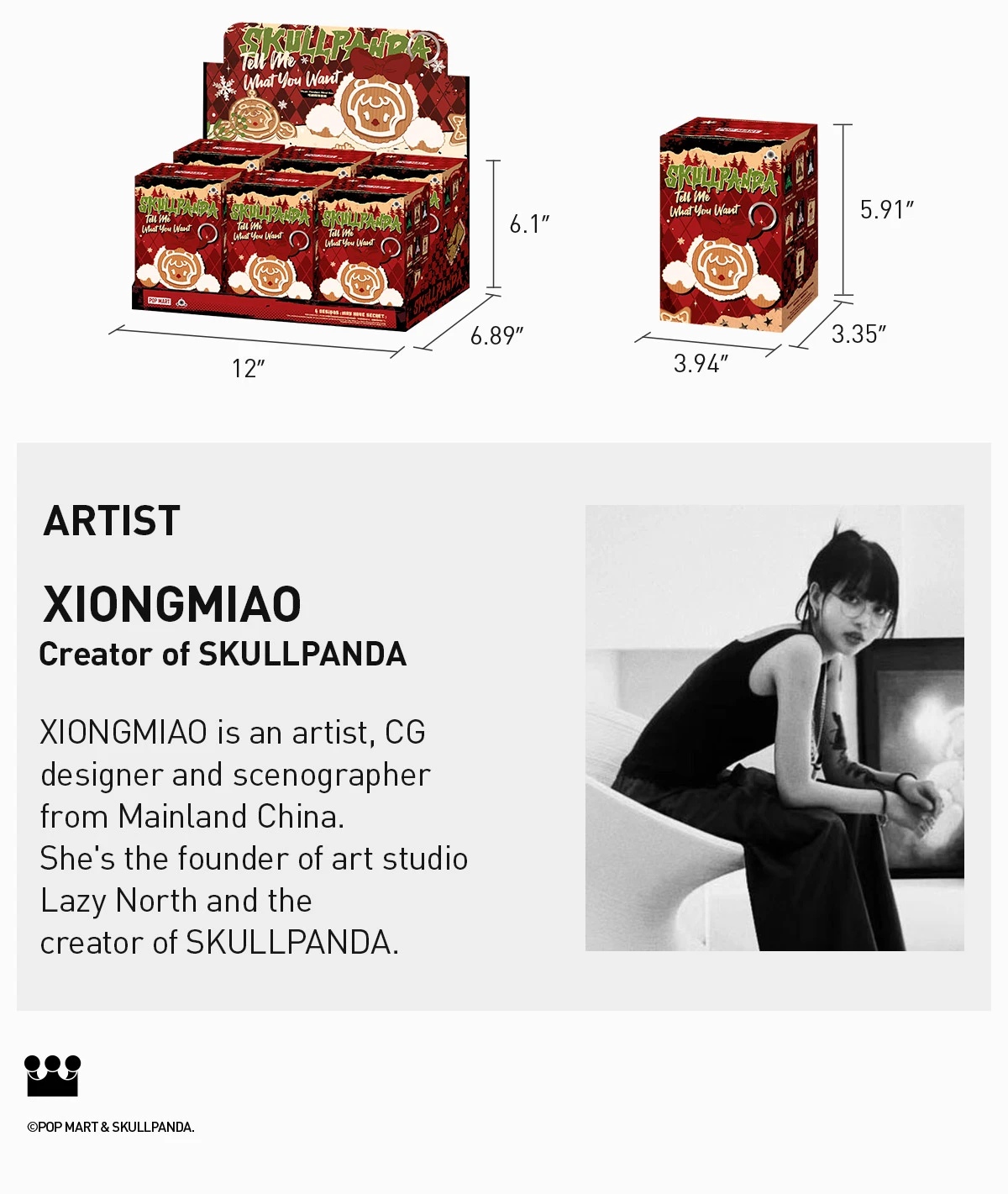 SKULLPANDA Tell Me What You Want Series Plush Pendant - Image 18