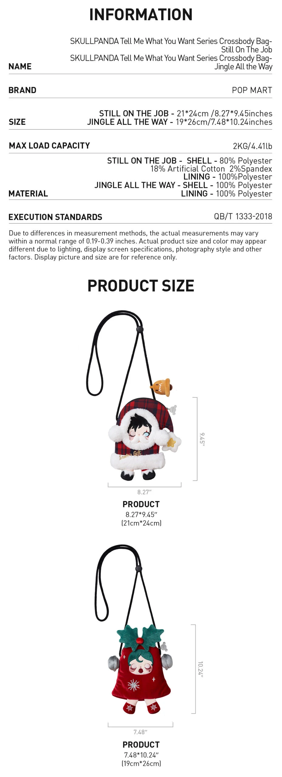 SKULLPANDA Tell Me What You Want Series Crossbody Bag - Image 13