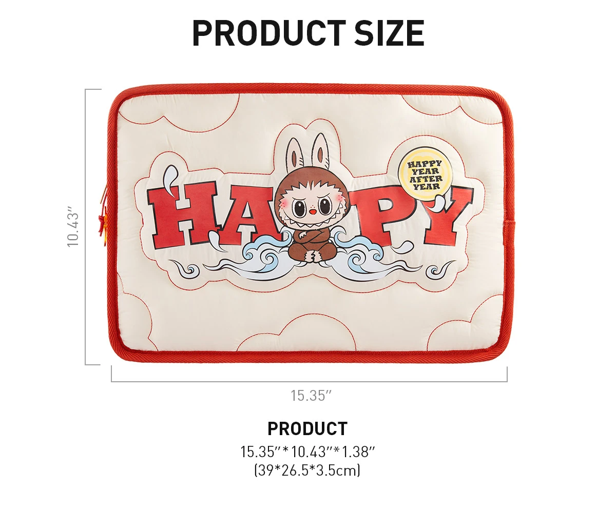 Wealthy Snake's New Year Celebration Series-LABUBU Laptop Bag - Image 7