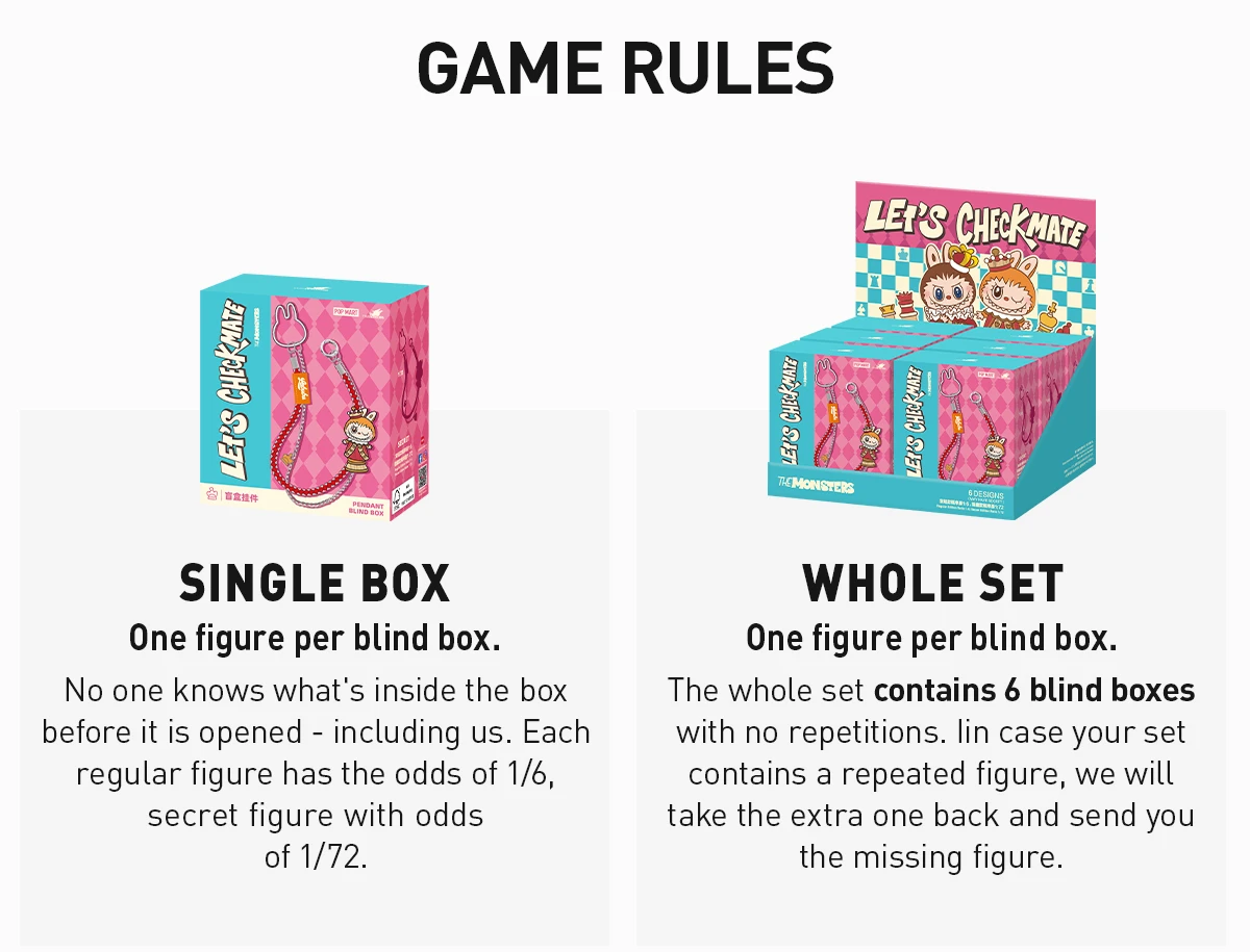 THE MONSTERS Let's Checkmate Series-Pendant Blind Box - Image 15