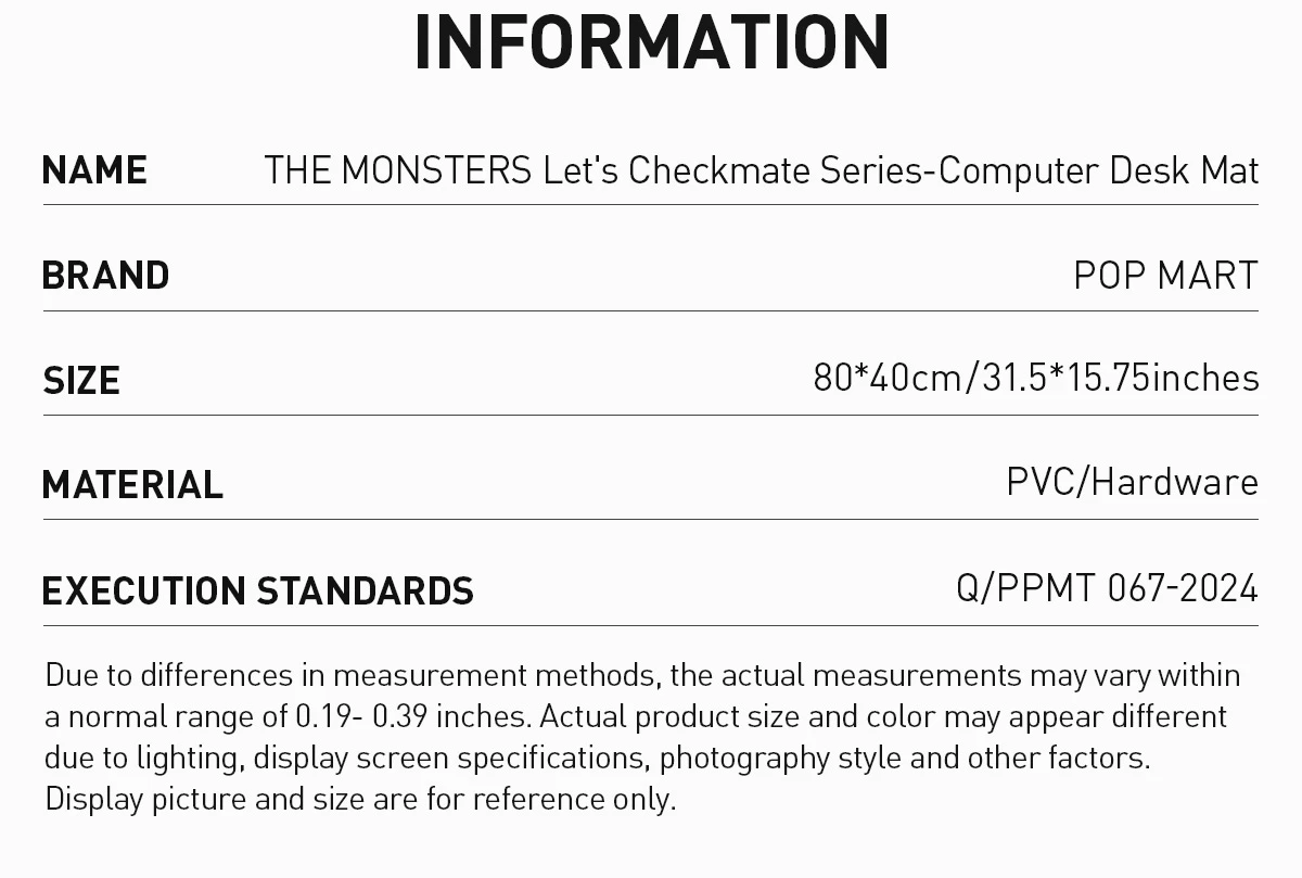 THE MONSTERS Let's Checkmate Series-Computer Desk Mat - Image 8