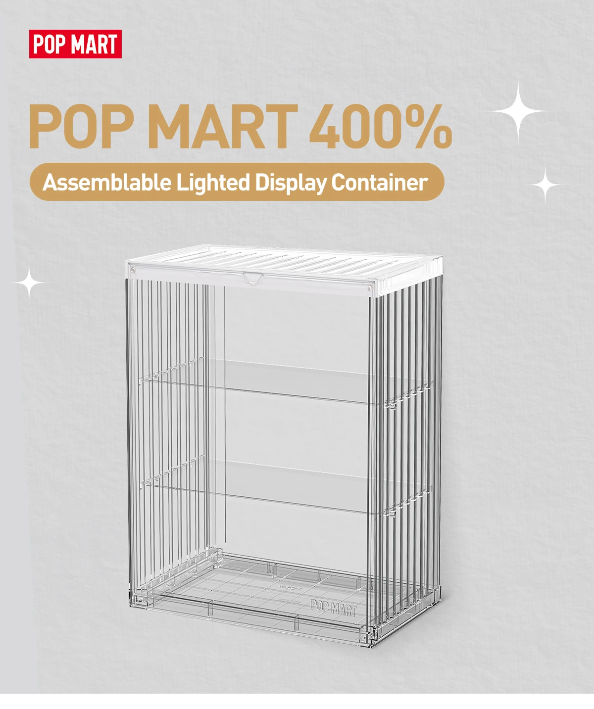 POP MART 400% Assemblable Lighted Display Container - Image 5