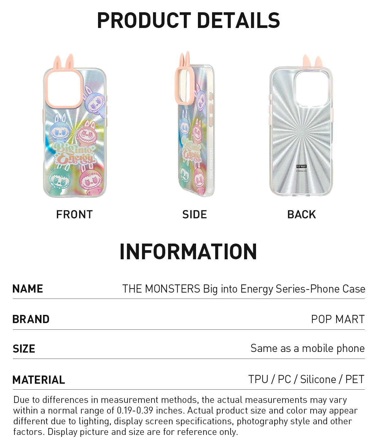 THE MONSTERS Big Into Energy Series-Phone Case - Image 6