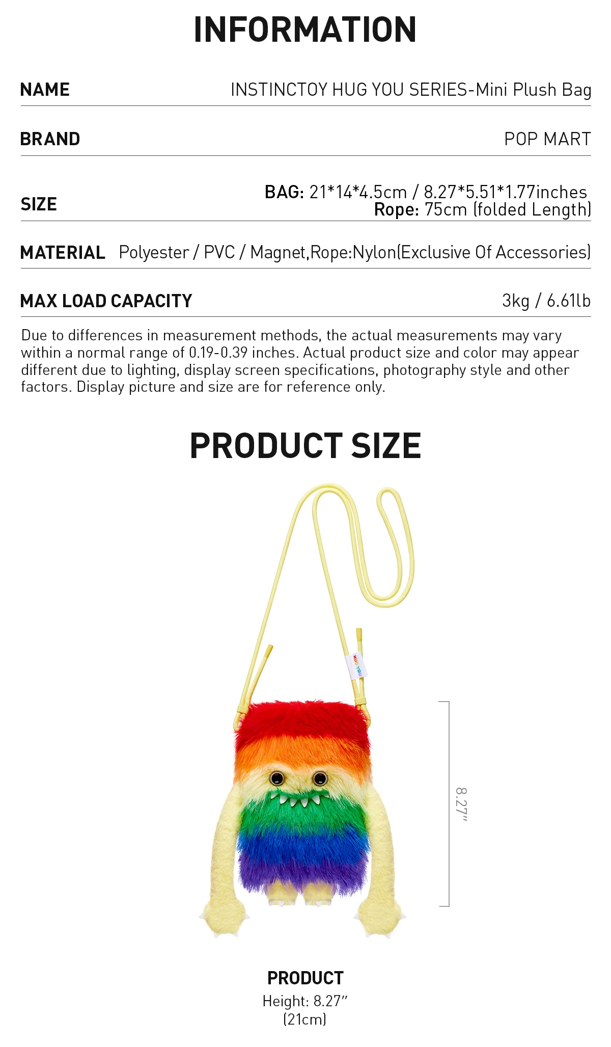 INSTINCTOY HUG YOU SERIES-Mini Plush Bag - Image 8