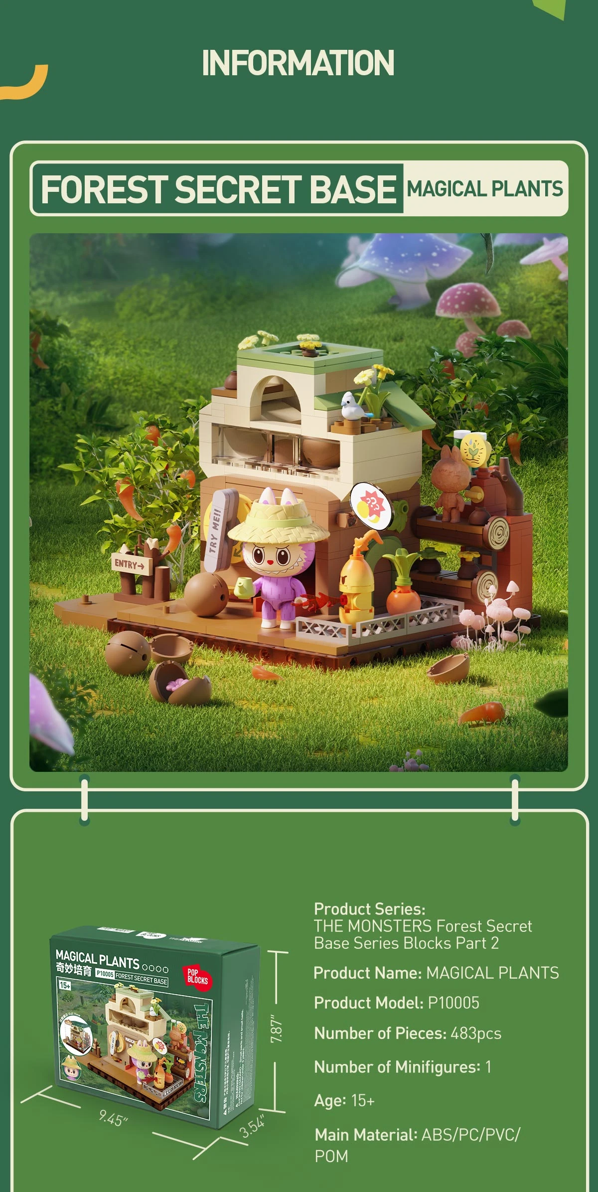 THE MONSTERS Forest Secret Base Series Blocks Part 2 - Image 14