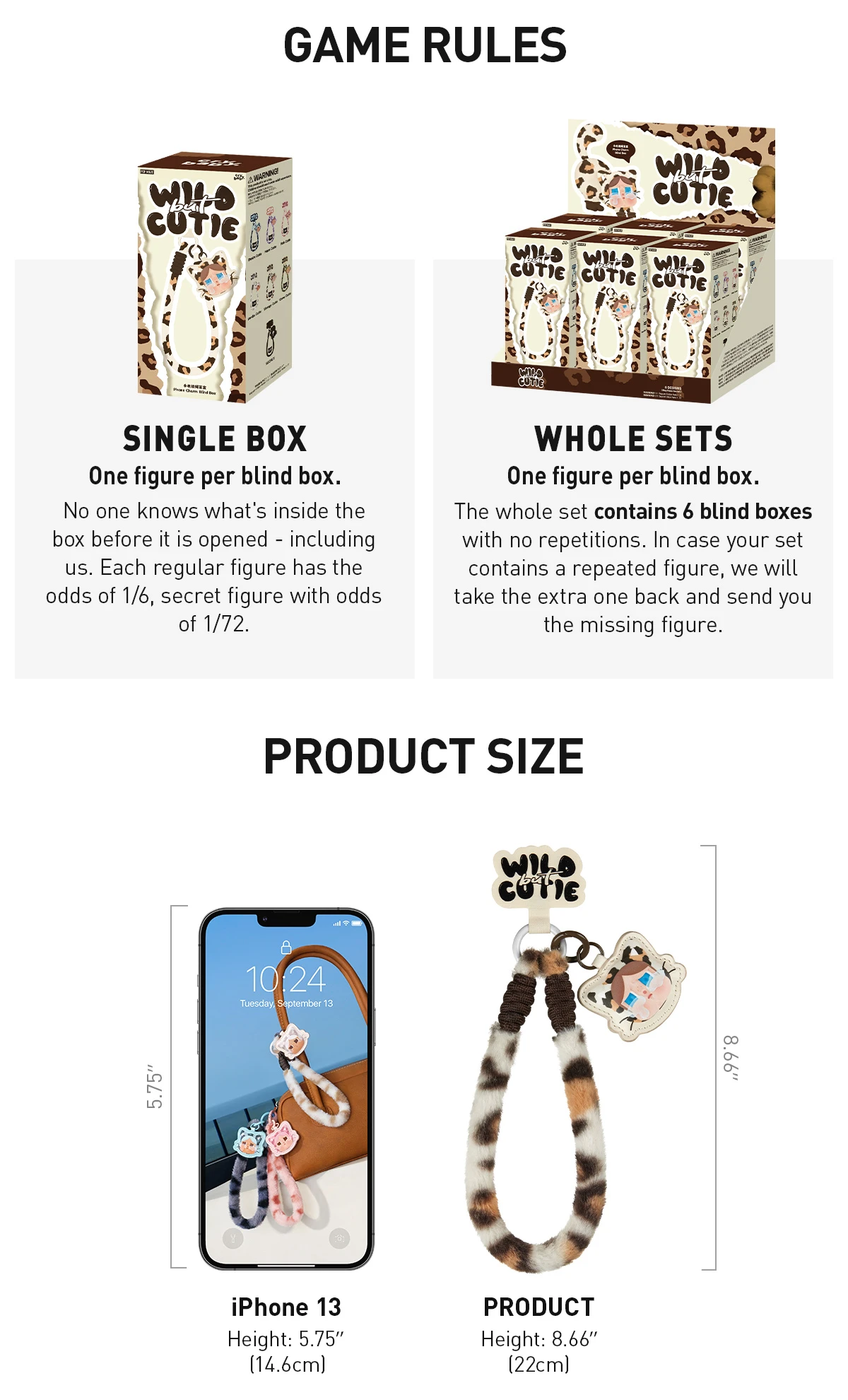 CRYBABY Wild But Cutie Series-Phone Charm Blind Box - Image 11