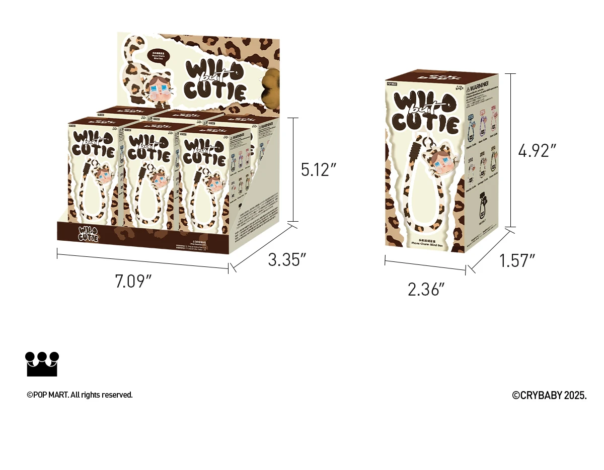 CRYBABY Wild But Cutie Series-Phone Charm Blind Box - Image 17