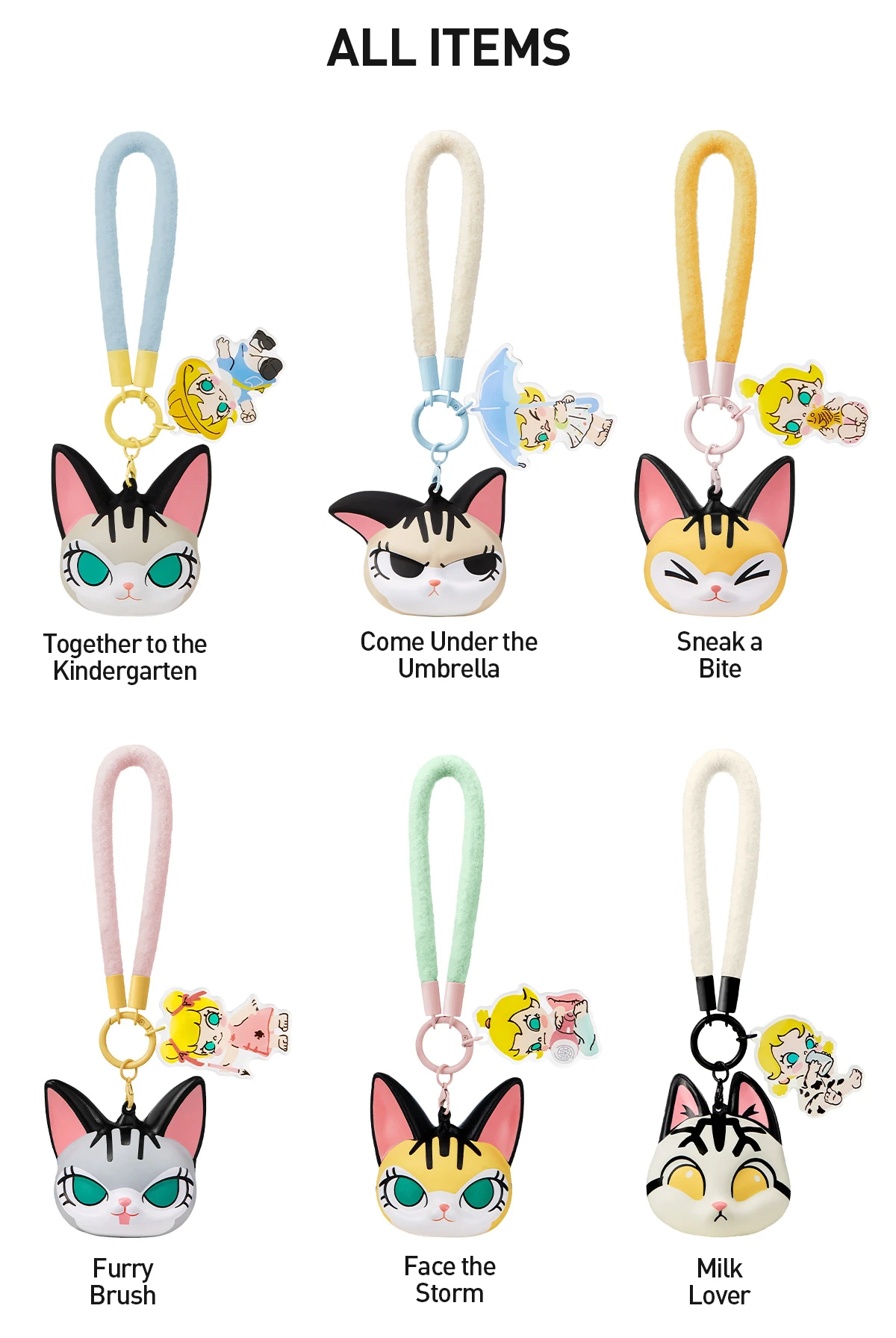 Baby Molly & Baby Tabby Series-Pinch Pendant Blind Box - Image 12